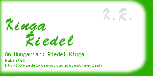 kinga riedel business card